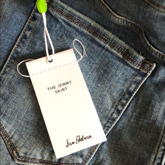Sam Edelman Jenny Denim MiniSkirt, Size 2/26, - Picture 3 of 5